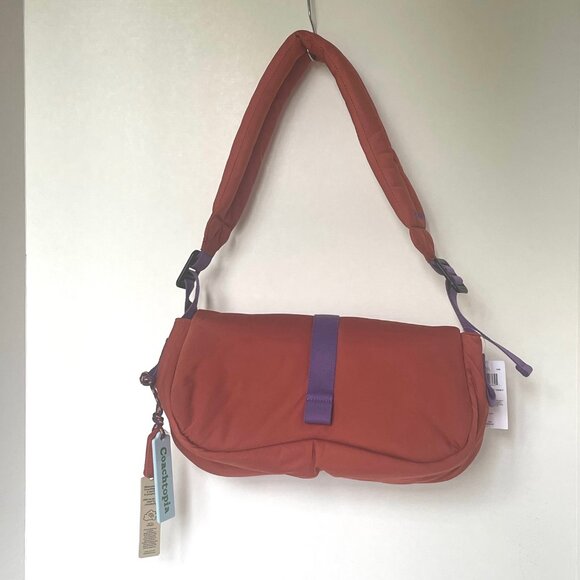 Coach Loop Puffy Wavy Dinky Shoulder Bag Coachtopia CQ859 Deep Orange Light - Picture 3 of 11